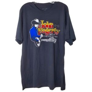 John Fogerty Graphic T-Shirt Black Cotton Aint No Fortunate Son New‎ Unisex Tee